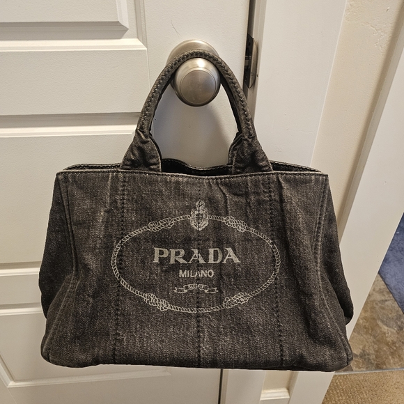 Prada Black Denim Tote - Picture 3 of 13